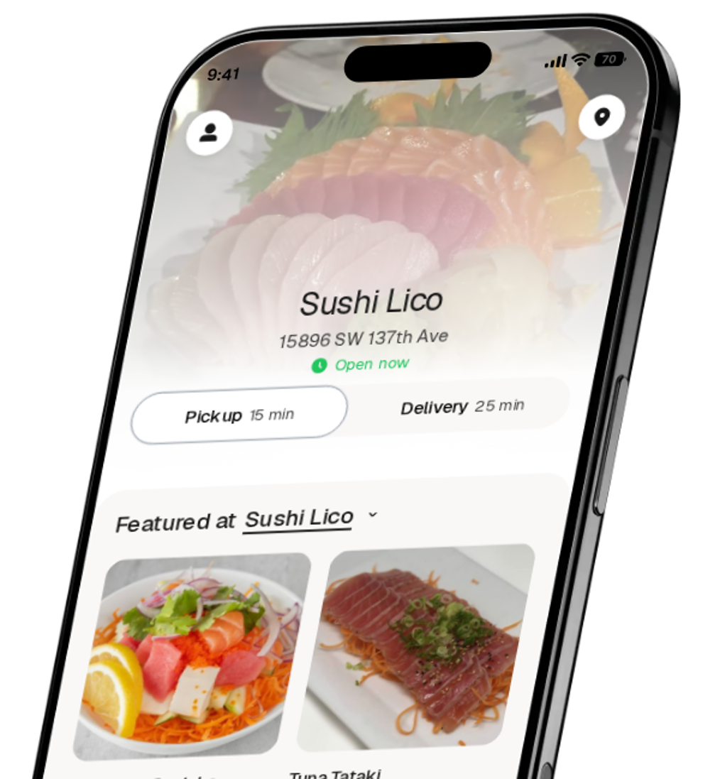 Sushi Lico app preview