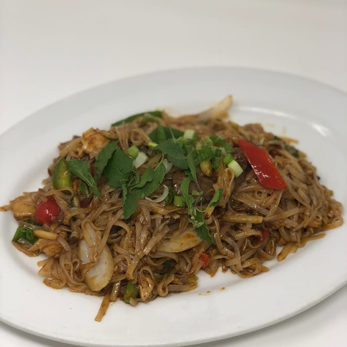 Beef Drunken Noodles.